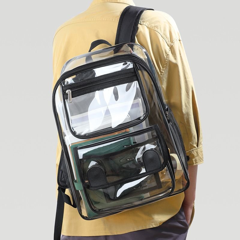 Fashion Large Capacity Pvc Clear Backpack