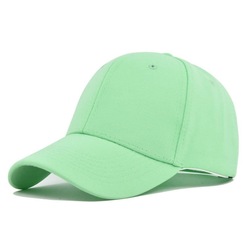 Unisex Solid Color Casual Custom Logo Baseball Cap