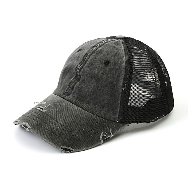 Unisex Fashion Hole Mesh Stitching Custom Cap