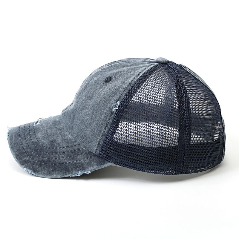 Unisex Fashion Hole Mesh Stitching Custom Cap