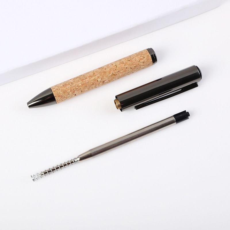 Simple Cork Metal Ballpoint Pen Office Stationery