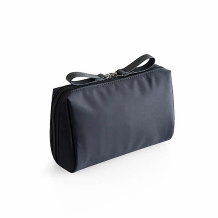 Women Fashion Color Blocking Zipper Portable Cosmetic Bag