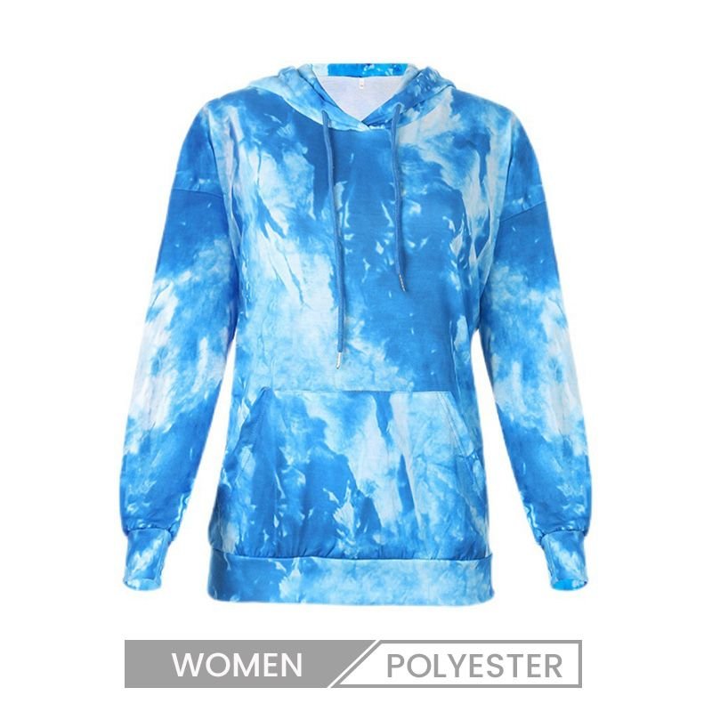 Casual Long-Sleeved Autumn Women Tie-Dye Printed Hoodie Custom