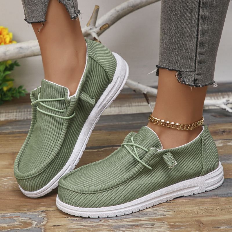 Women Casual Plus Size Flat Canvas Shoes