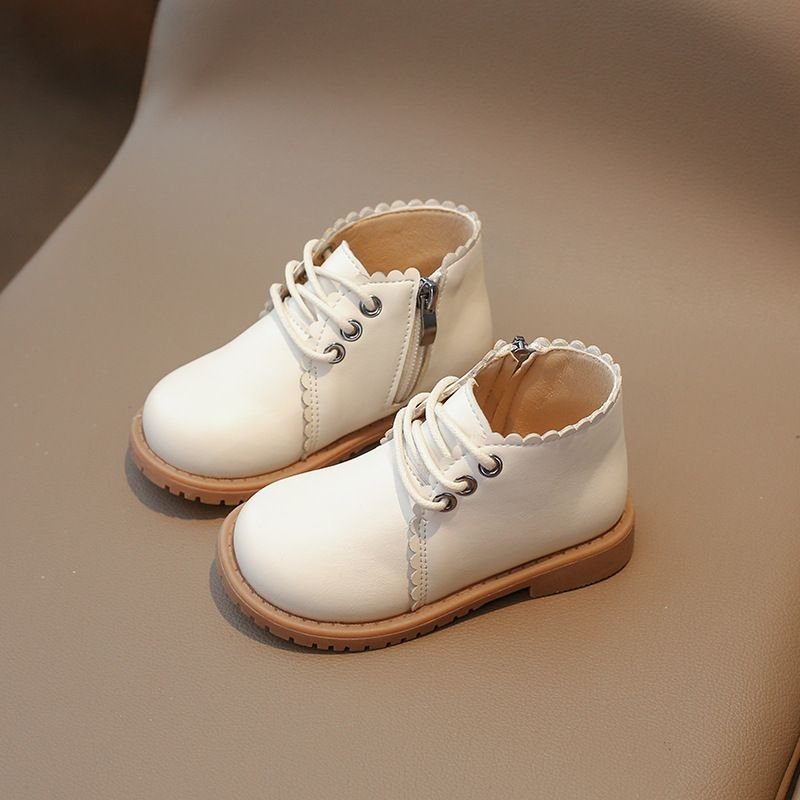 Children Fashion Solid Color PU Boots