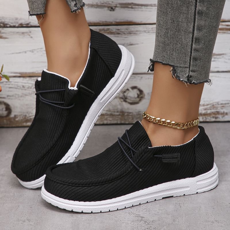 Women Casual Plus Size Flat Canvas Shoes