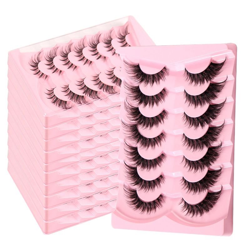 Women Simple Natural Thick Curly 7 Pairs Of False Eyelashes