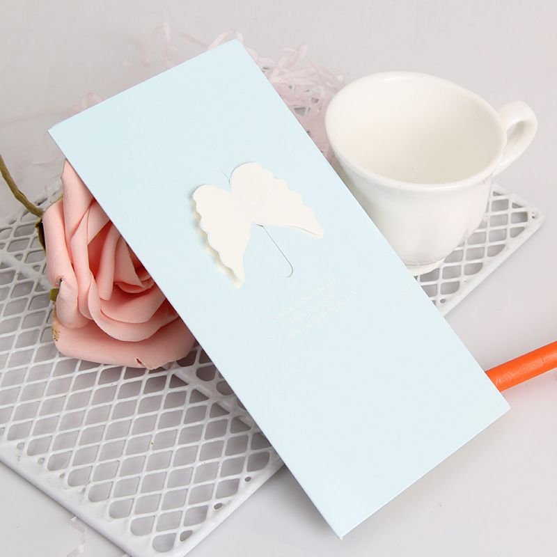 Creative Love Bow Greeting Card New Christmas Lover Mother Teacher's Day Blessing Card