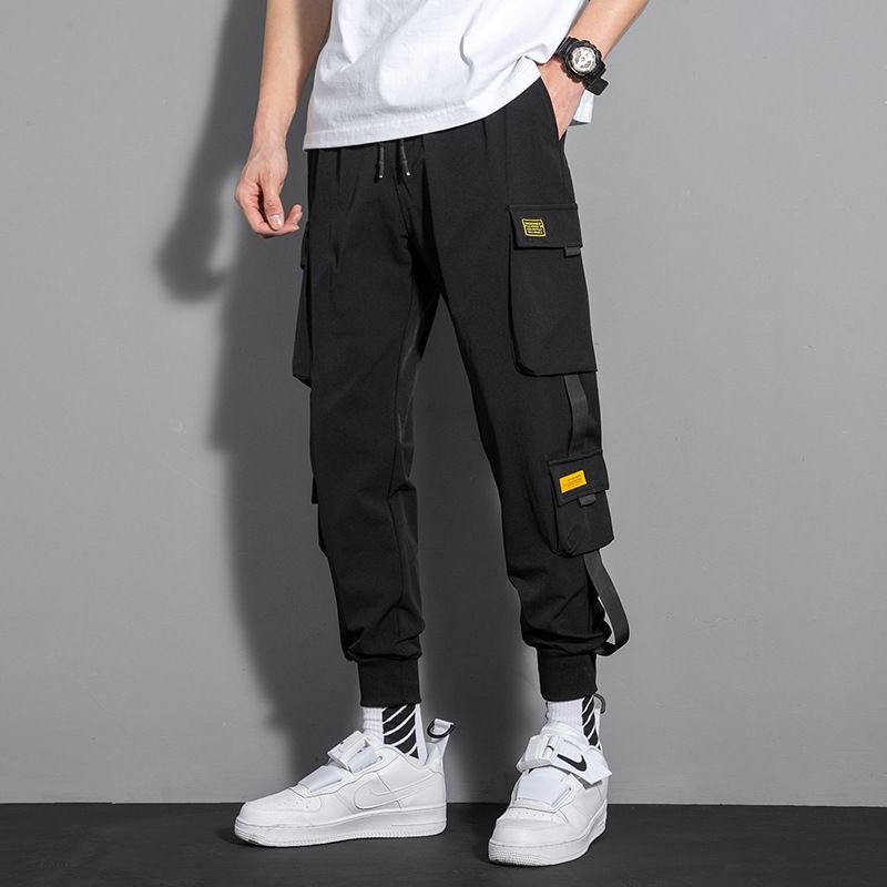 Men Fashion Casual Multi-Pocket Plus Size Jogger Cargo Pants