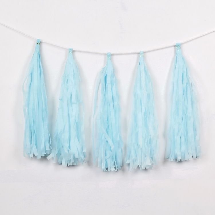 Birthday Party Paper Tassel Pull Banner Wedding Background Layout Ribbon Decoration Supplies