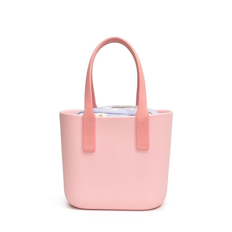 Fashion EVA Color Contrast Beach Tote Bag