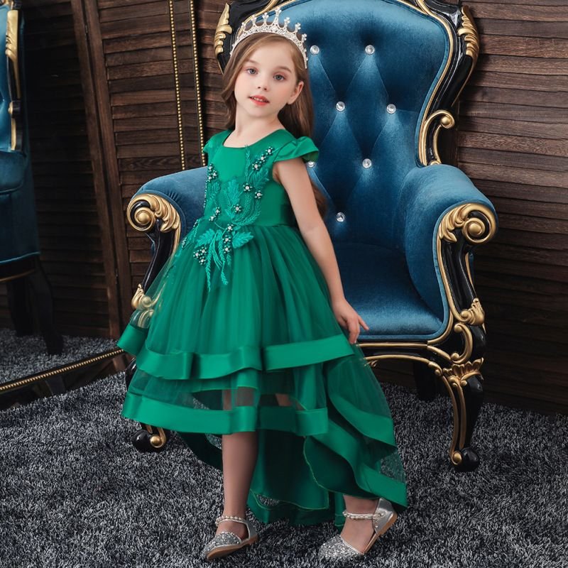 Children Kids Toddlers Girls Birthday Party Performance Princess Mesh Dress