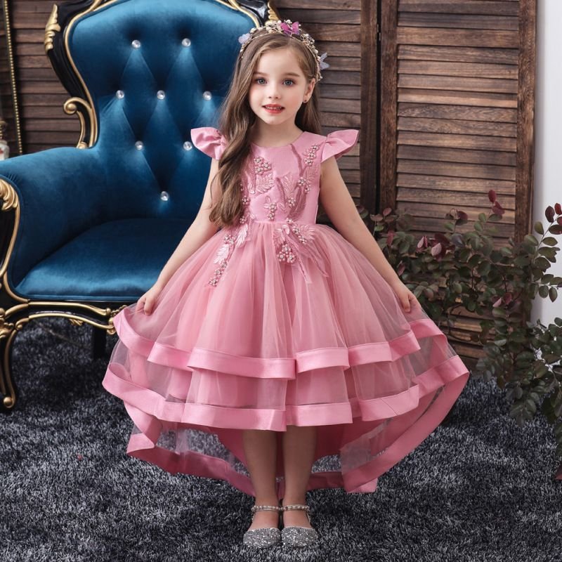 Children Kids Toddlers Girls Birthday Party Performance Princess Mesh Dress