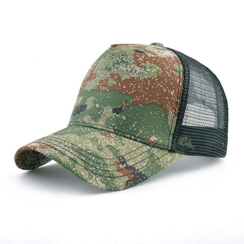 Custom Men Casual Solid Color Breathable Truck Hat