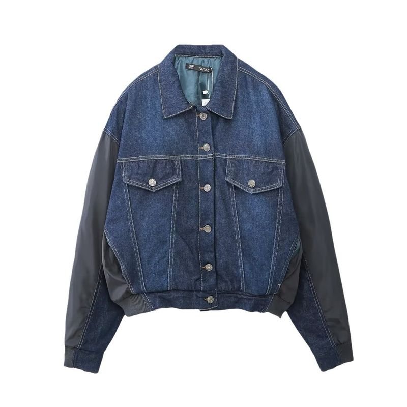 Women Casual Patchwork Denim Jacket