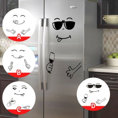 Simple Home Cartoon Fun Smiling Face Refrigerator Maggot