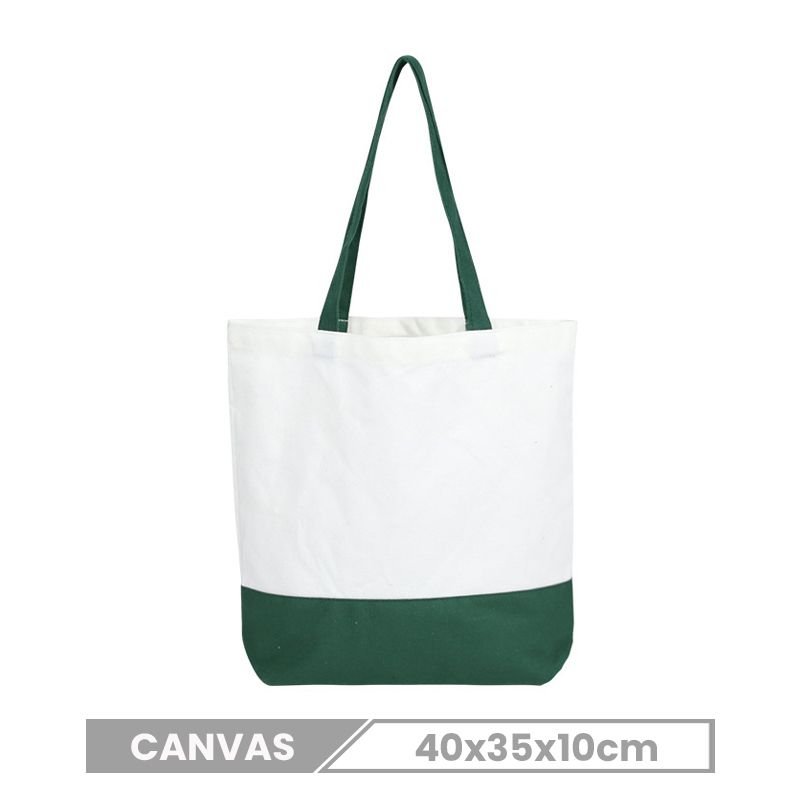 Custom Logo Large Capacity Multicolor Stitching Canvas Tote Bag