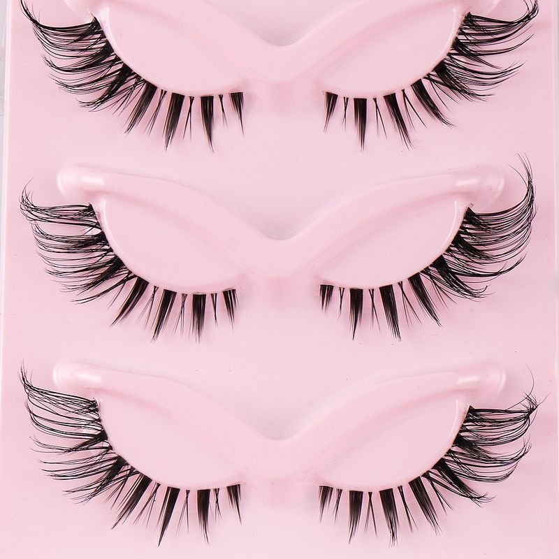 Women Natural Thick Eyelashes Artificial Cat'S Eye False Eyelashes 5 Pair