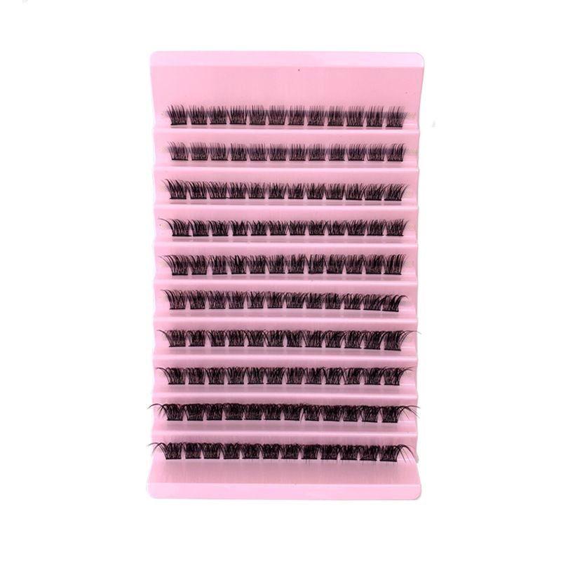 Women Simple Thick Curly Single Cluster Segmented False Eyelashes