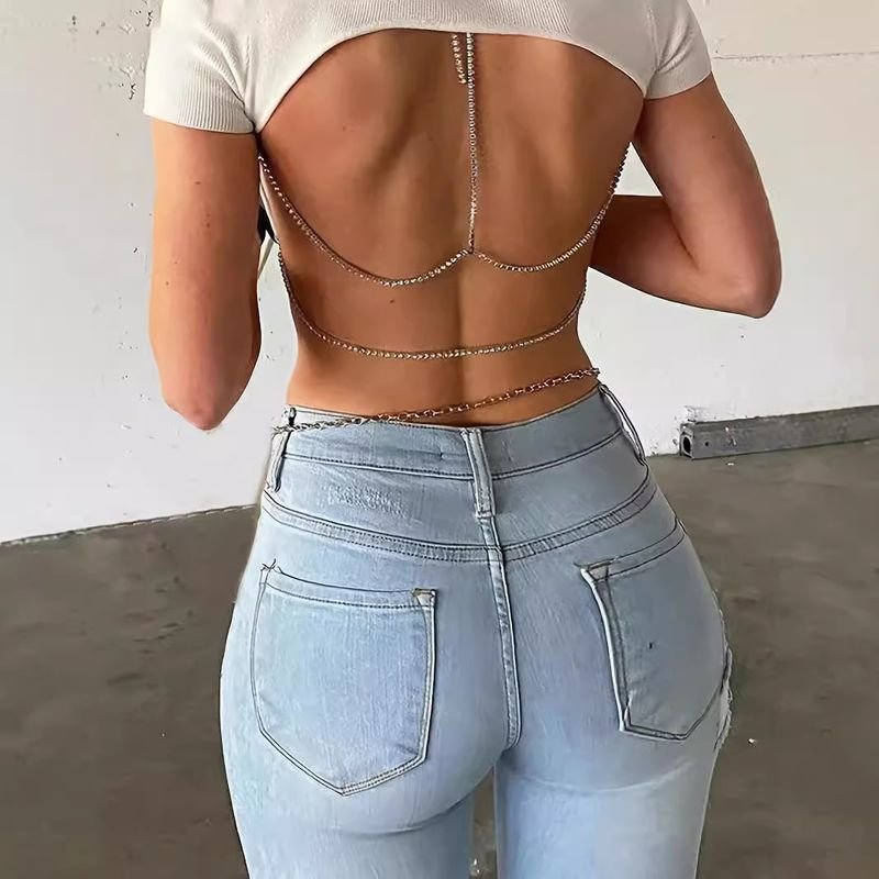 Women Fashion High Waist Stretch Ripped Jeans