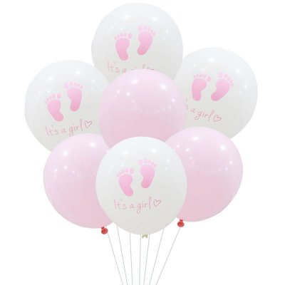 12-Inch Gender Reveals Foot Printing Balloon Baby Birthday Party Venue Layout