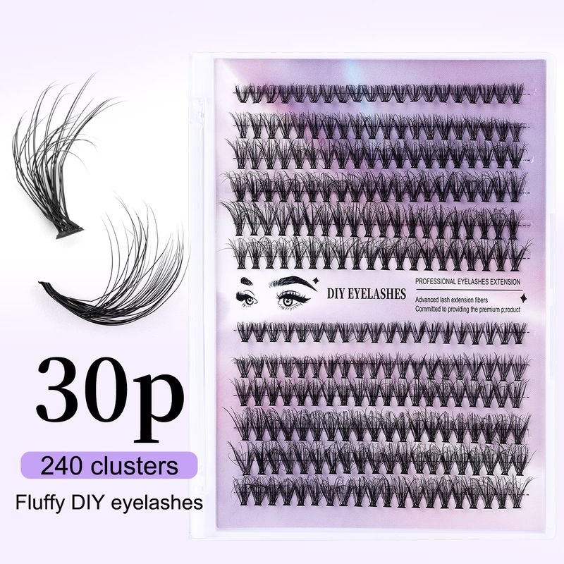 Diy Sectional Fried Hair Single Cluster False Eyelashes