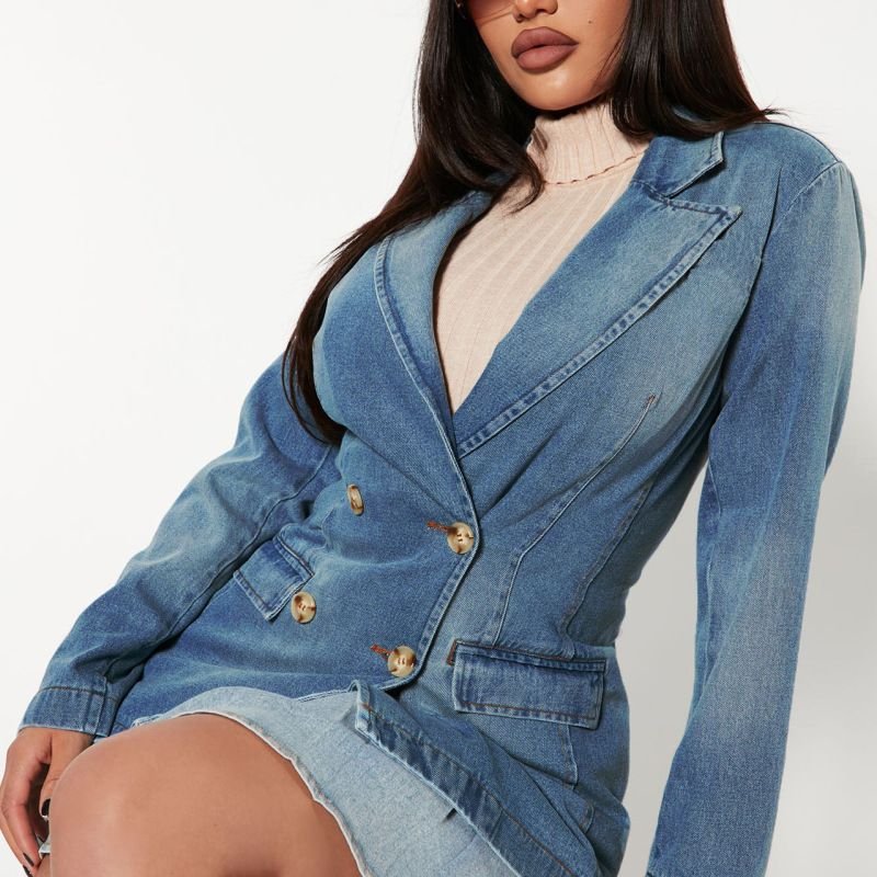 Women Retro Denim Jacket