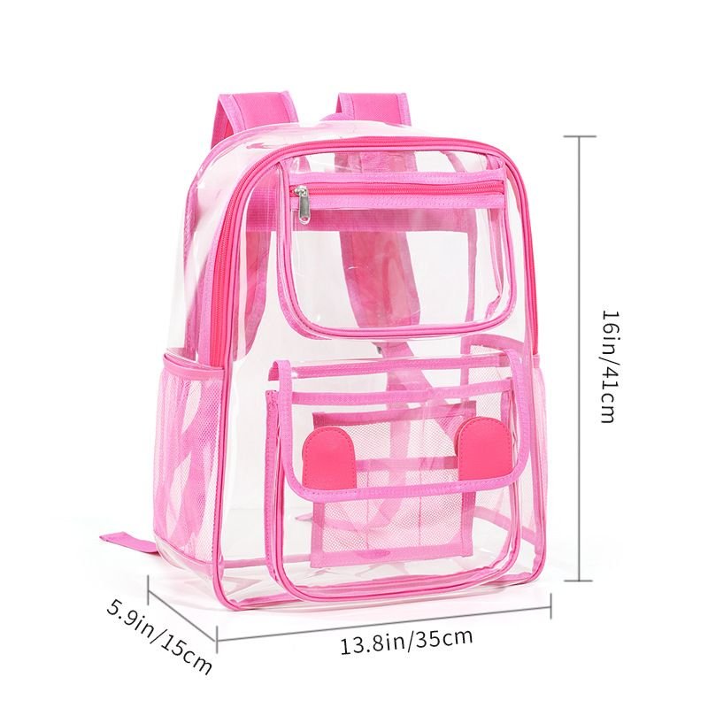 Fashion Large Capacity Pvc Clear Backpack