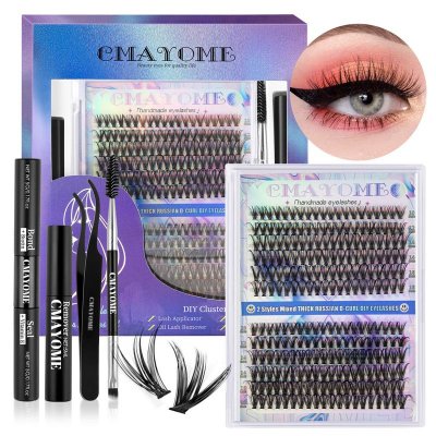 Diy Segmented Single Cluster False Eyelashes Set