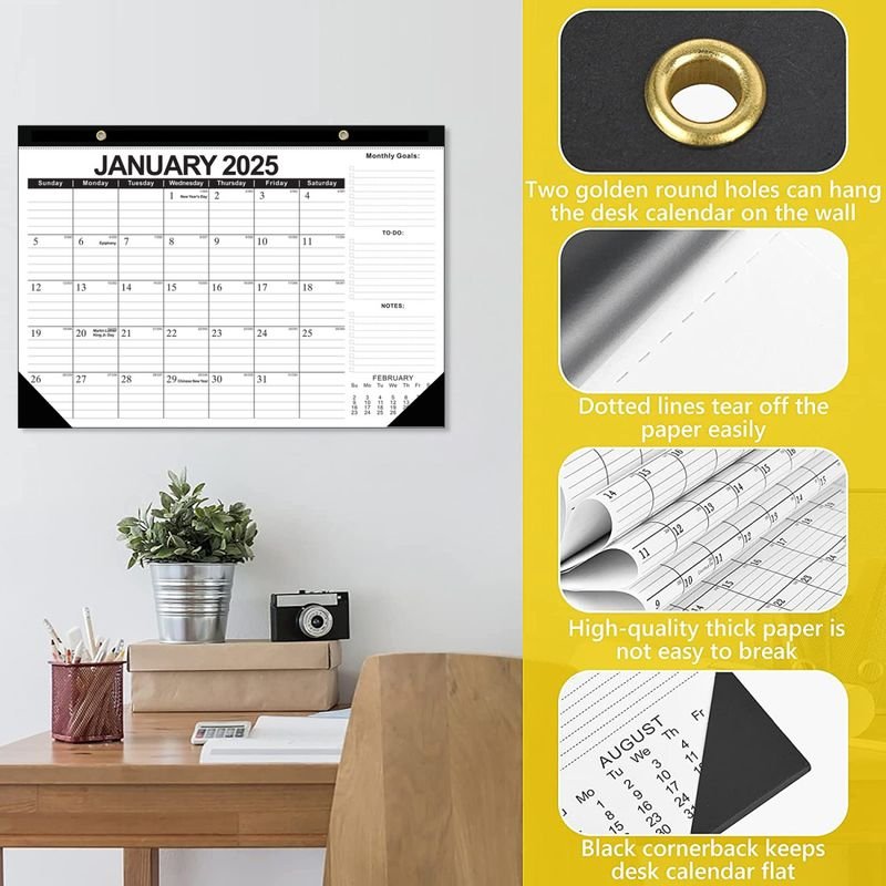 2025 Daily Planning Simple Wall-Mounted Calendar