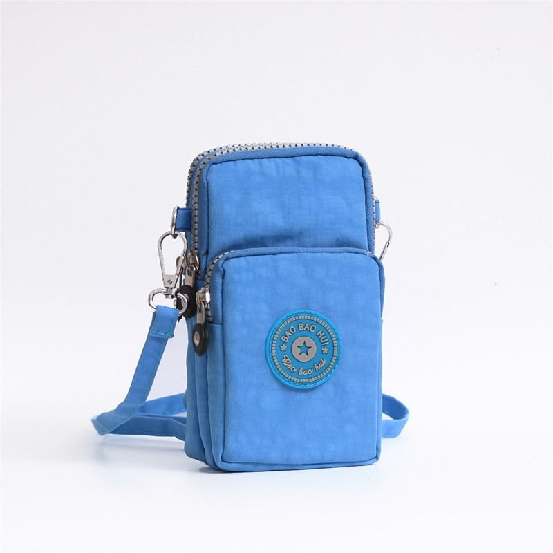 Women Fashion Two-Layer Zip Long Crossbody Purses