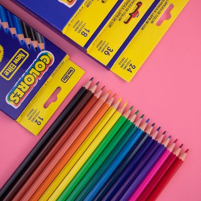 12 Colors Multicolor Pencil Children'S Drawing Pen Primary School Color Pencil