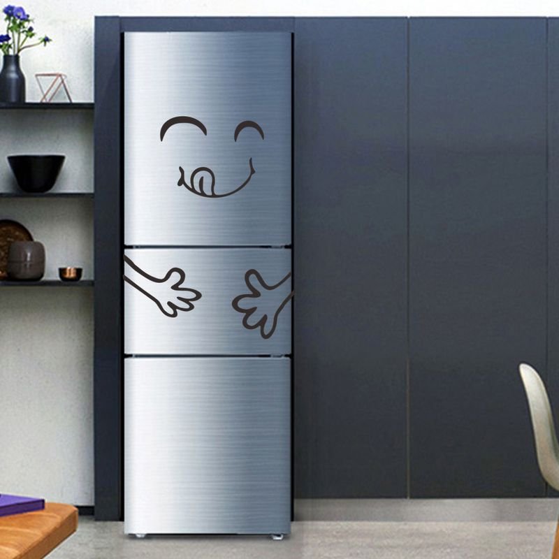 Simple Home Cartoon Fun Smiling Face Refrigerator Maggot