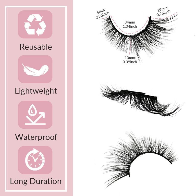 Women Simple Natural Thick False Eyelashes