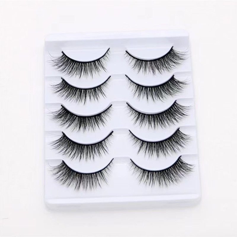 LTWEGO Women Fashion 3D Cat'S Eye Roll-Up Thick False Eyelashes