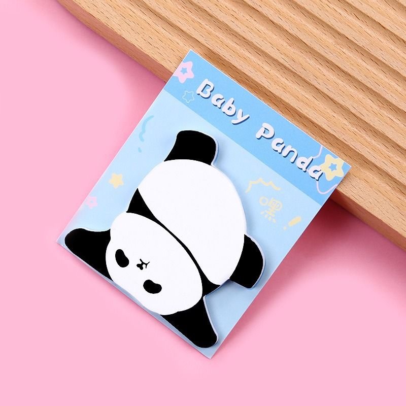 Cartoon Cute Panda Modeling Notes Post-It Notes