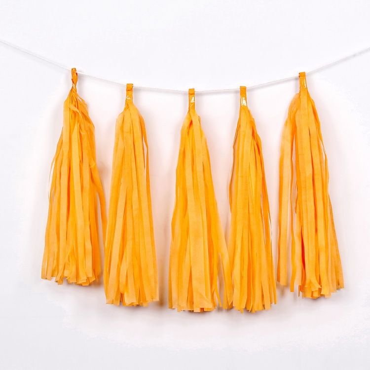 Birthday Party Paper Tassel Pull Banner Wedding Background Layout Ribbon Decoration Supplies