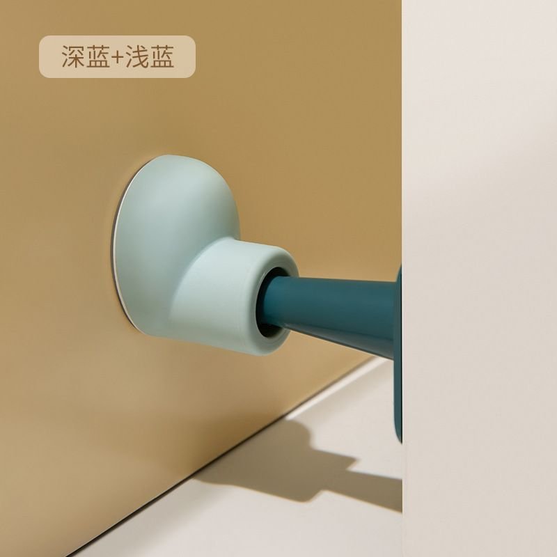 Simple Creative Small Foot Round Shoes Door Suction Household Silicone Anti-Collision Door Bumper