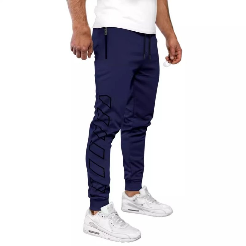 Men Fashion Casual Sports Print Jogger Pants