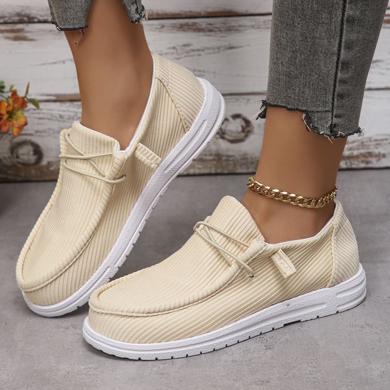 Women Casual Plus Size Flat Canvas Shoes