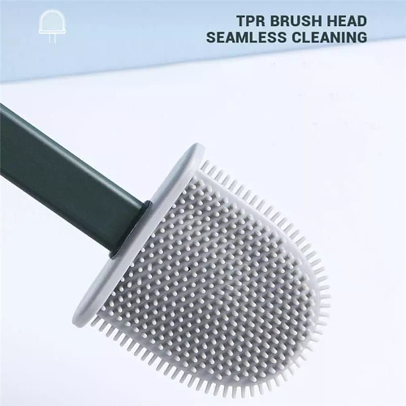 Flexible Flat Head Soft Toilet Brush