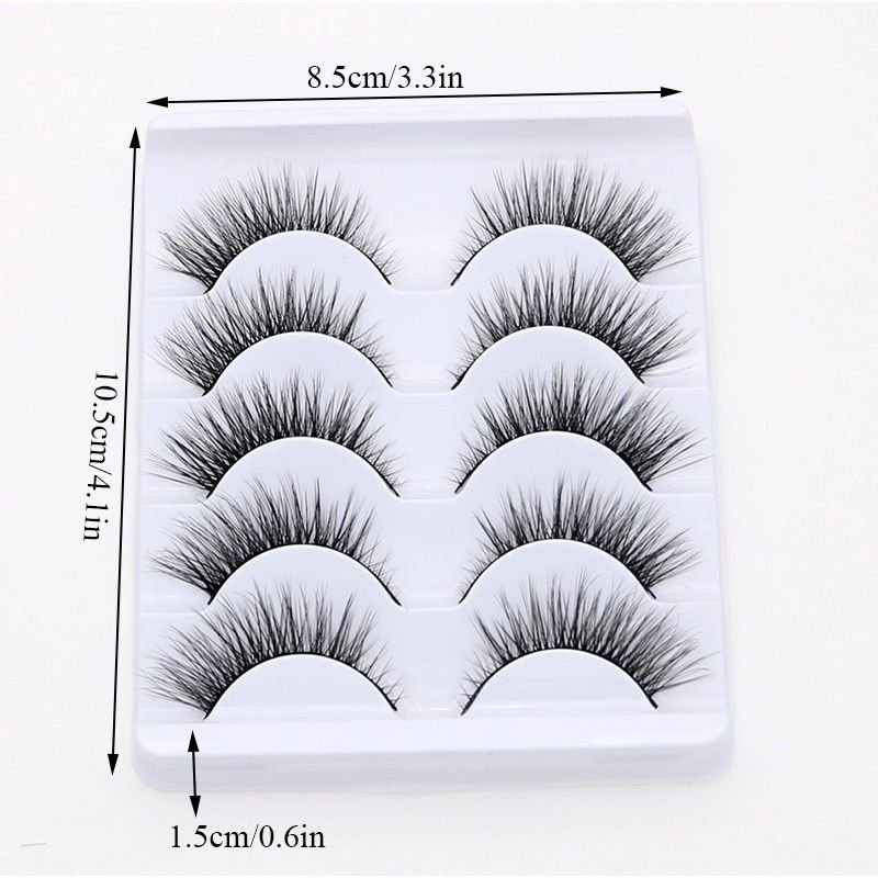 LTWEGO Women Fashion 3D Cat'S Eye Roll-Up Thick False Eyelashes