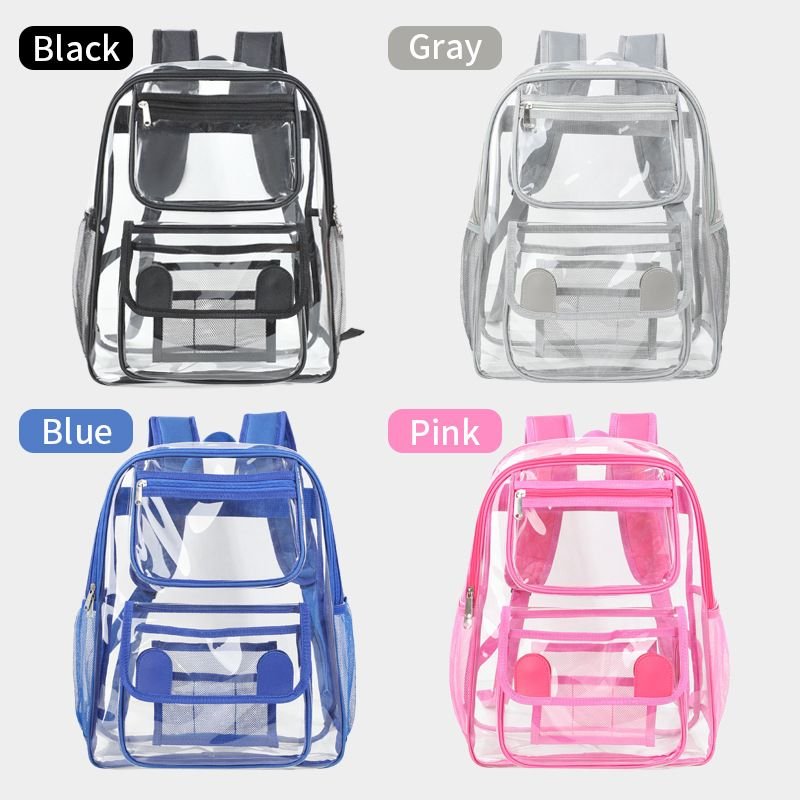 Fashion Large Capacity Pvc Clear Backpack