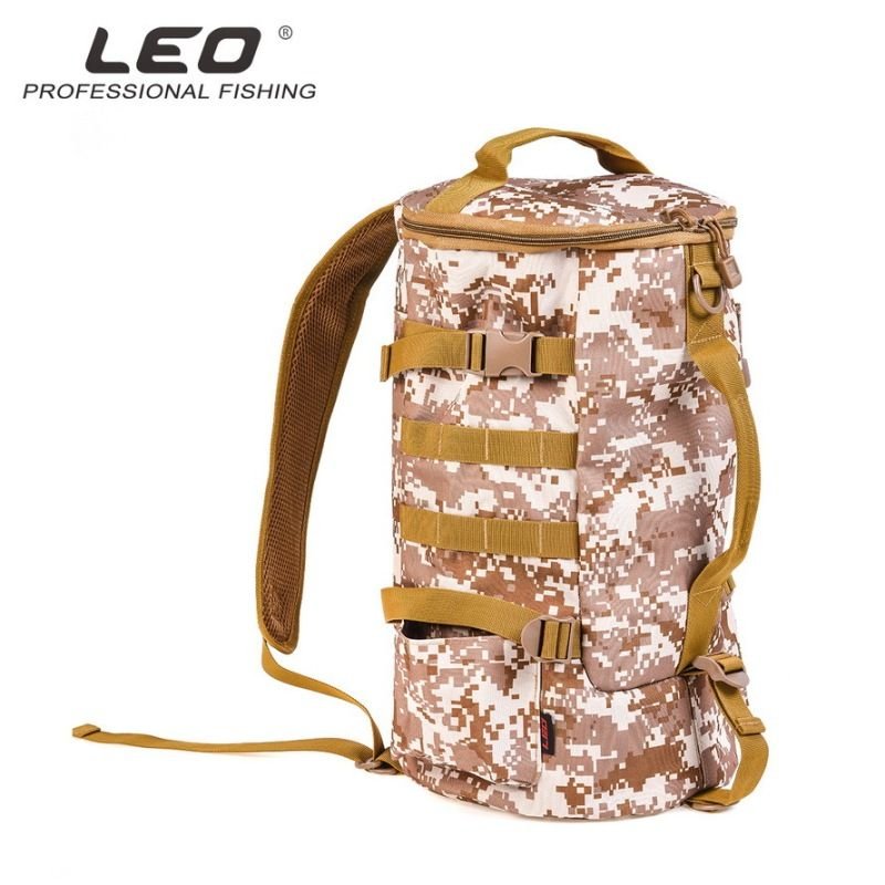 Outdoor Fishing Cylindrical Fishing Gear Backpack