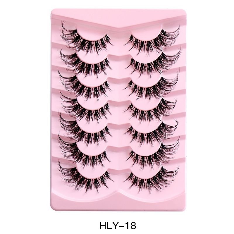 Women Simple Natural Thick Curly 7 Pairs Of False Eyelashes