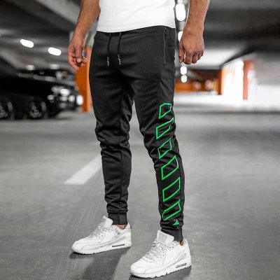 Men Fashion Casual Sports Print Jogger Pants