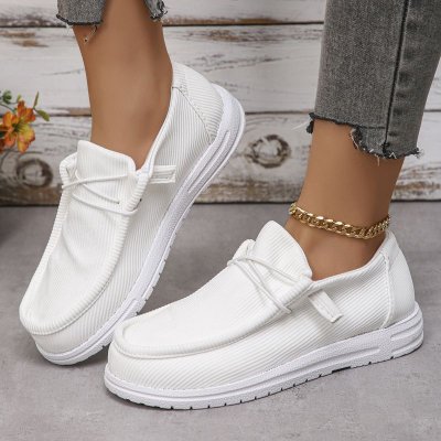 Women Casual Plus Size Flat Canvas Shoes