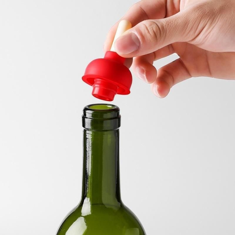 Home Creative Toilet Pumping Shape Wine Bottle Stopper