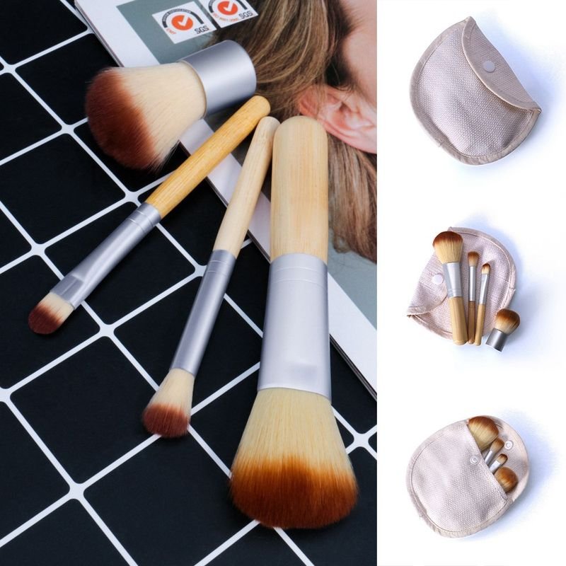 4 Pcs/Set Makeup Brushes Blending Face Powder Makeup Tools