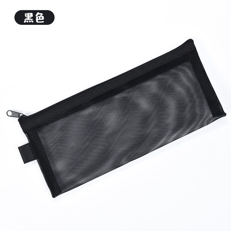 Simple Student Stationery Portable Mesh Transparent Stationery Bag